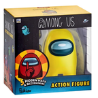 Official Among Us Yellow Action Figure 17cm 1-Pack 5 Hidden Accessories Kids Toy 3+ New