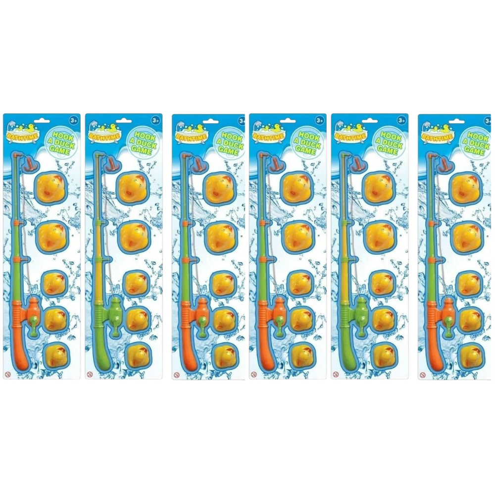Pebble Hug Duck Hooking Game Kids Bath Fishing Toy Pool Party Educational Toy Set