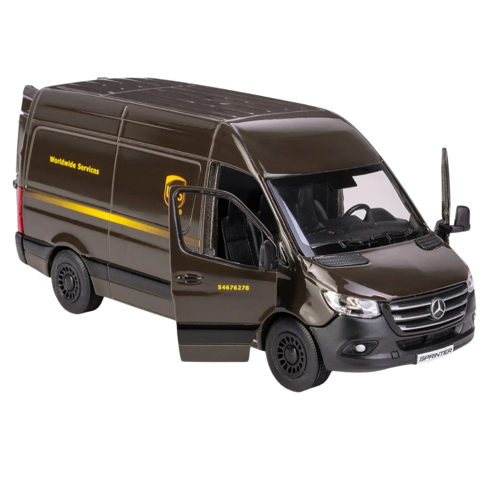 Kinsmart Mercedes-Benz Sprinter UPS Delivery Van 1:48 Scale Diecast Model Toy