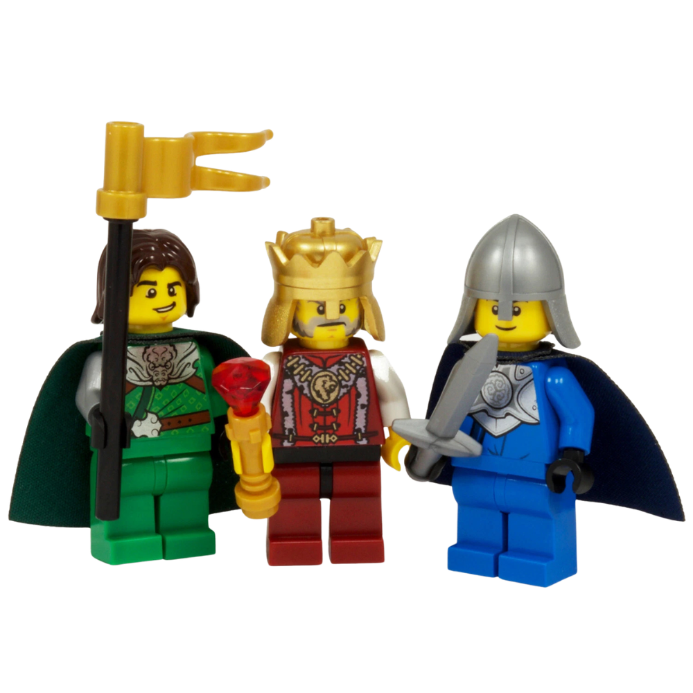 Lego 3x Kings Minifigures Castle Nativity Kingdoms Set of 3 King Figures Genuine Lego Parts New