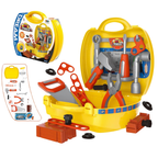 Kids Tool Set Toy Workbench 25 Pcs Pretend Play Hammer Screwdriver Kit with Backpack
