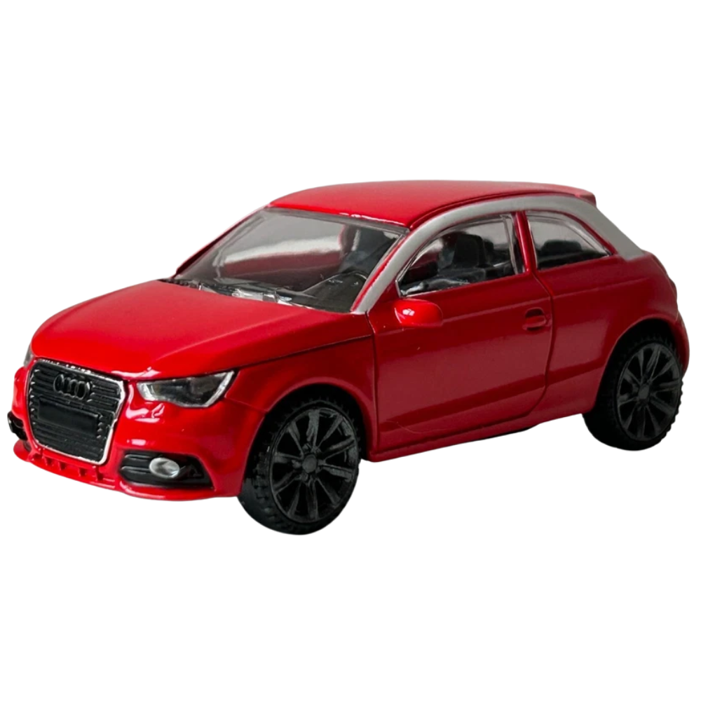 Rastar Audi A1 Diecast Model Car 1:43 Scale Red Silver German Car Toy