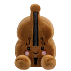 Aurora Palm Pals Vanessa Violin 5-Inch Soft Plush Toy Brown Musical Instrument Kids Gift Collectible