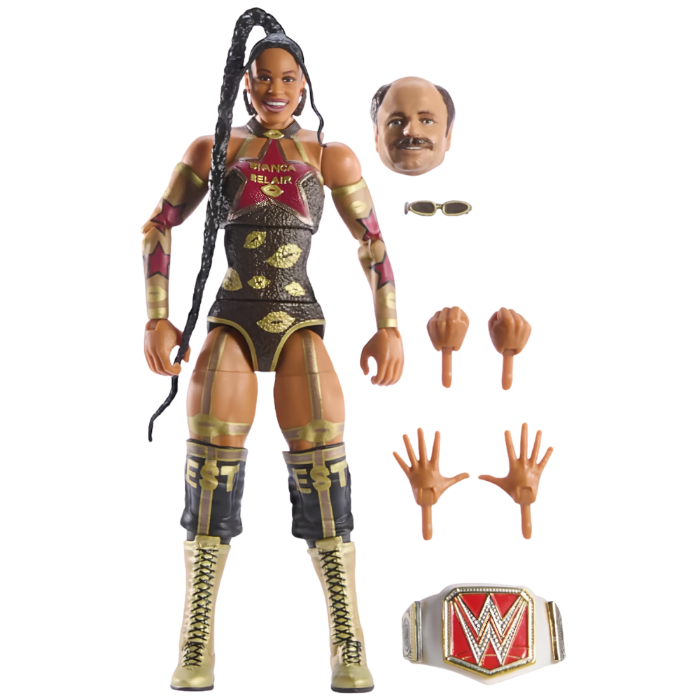 WWE Bianca Belair WrestleMania Elite Collection Action Figure 6.5in Poseable Collectible Toy