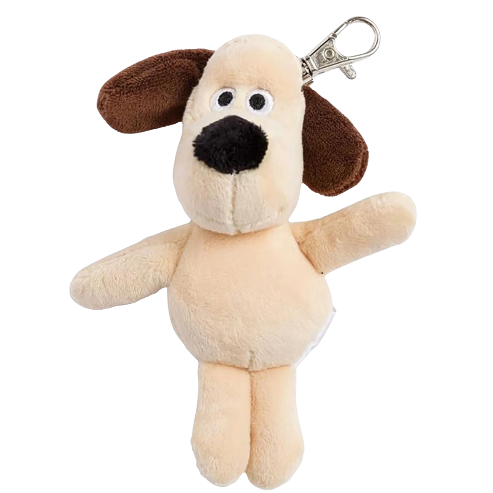 Aurora Wallace & Gromit Gromit Plush Keyring 13cm Soft Toy Bag Clip Collectible for Fans