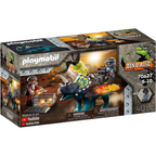 Playmobil Dino Rise 70627 Triceratops Battle Legendary Stones 40pc Action Set 5+