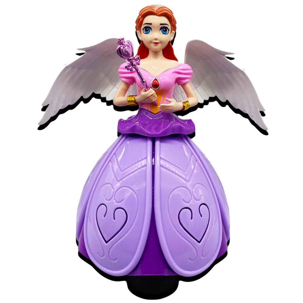 Disney Princess Flutter Spin Dancing Light Doll Toy Music Lights Bump & Go