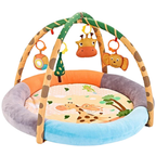 Baby Round Activity Play Mat Gym with Soft Colourful Material for Infant Playtime and Fun
