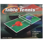 Mini Table Tennis Set 30 x 60cm Ping Pong Game with 2 Rackets, 1 Ball and Net for Kids Family Fun