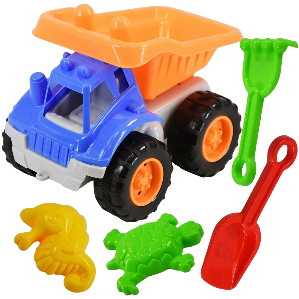 Sand Truck & Beach Accessories Toy Set 5 Pieces Garden Outdoor Kids Summer Play Fun Toy
