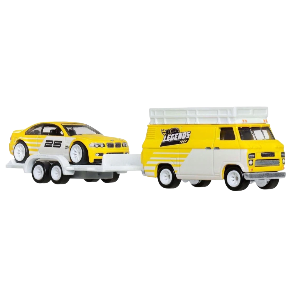 Hot Wheels Team Transport BMW M3 E46 & Rally Hauler 1:64