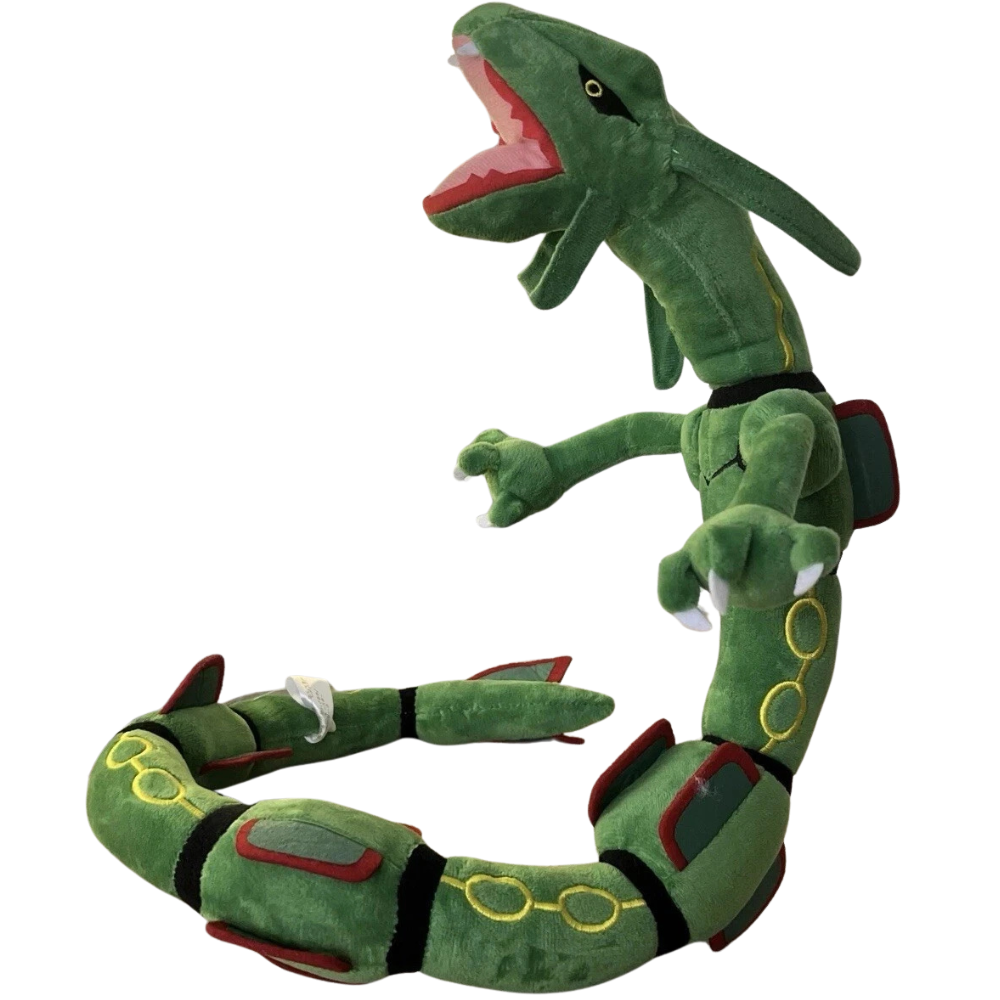 Pokémon Rayquaza Plush Soft Posable Toy 76cm Green Dragon Teddy Collectible Gift