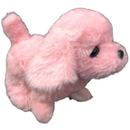 Cute Pink Walking and Barking Pet Toy for Kids Interactive Little Animal Gift for Children