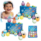 12pcs Kids Bath Bombs Surprise Toys Inside Bath Bomb Set Multicoloured Balls Fun Gift