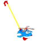 Push Along Helicopter Toy with 45cm Handle, Baby Walking Toy for Toddlers