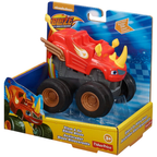Blaze Monster Machines Rhino Slam Go Vehicle Fisher Price Red Monster Truck Racing Toy New