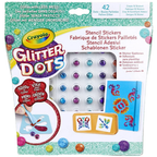 Crayola Glitter Dots Stencil Stickers Kids Arts Crafts Creative Activity Craft Set Fun