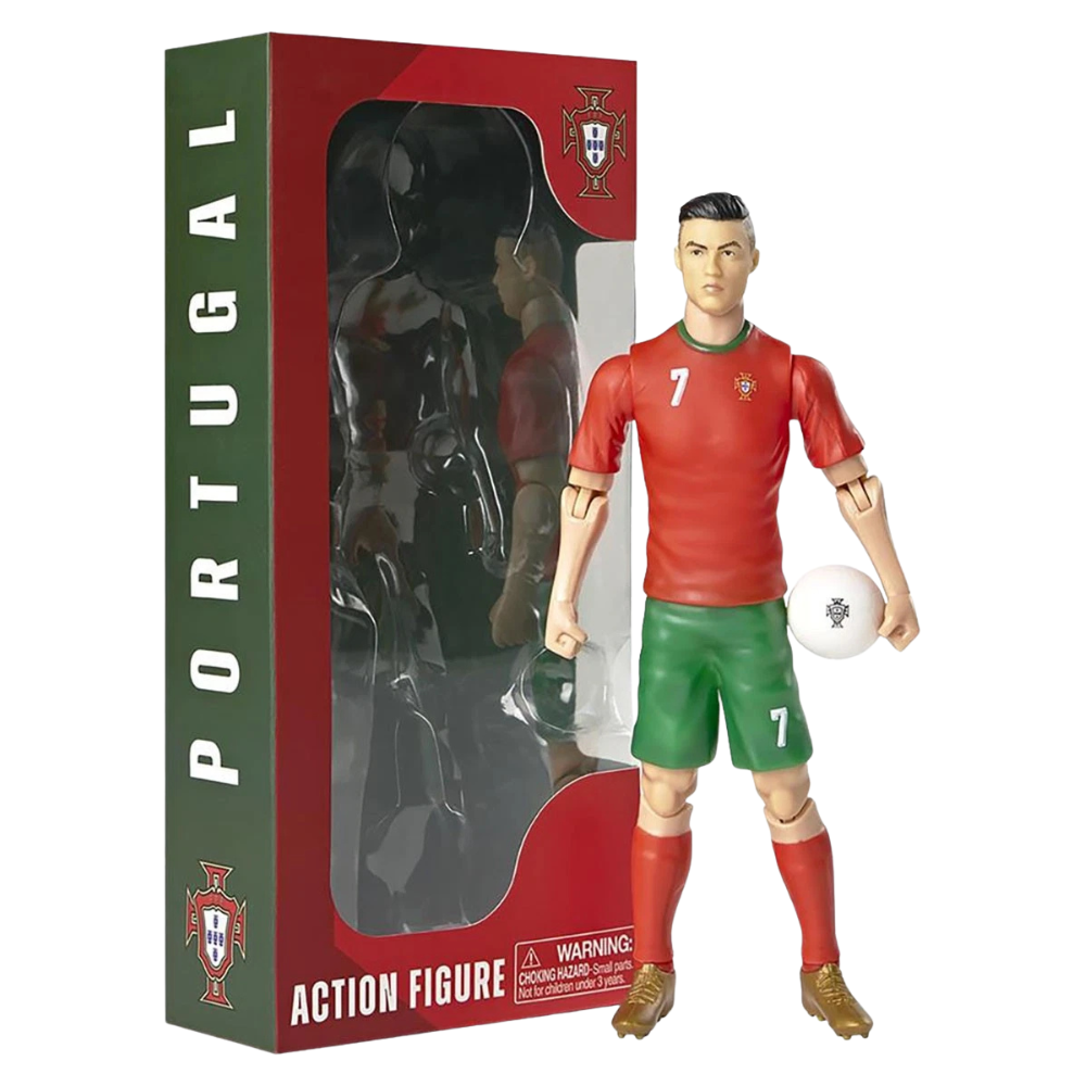 Ronaldo Portugal Fully Articulated Figurine Collectible Football Player Figure for Fans & Kids