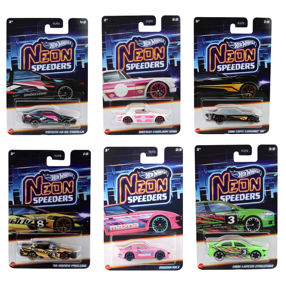 Hot Wheels Neon Speeders Cars 1:64 Choose Model Mattel New 2025 Collection