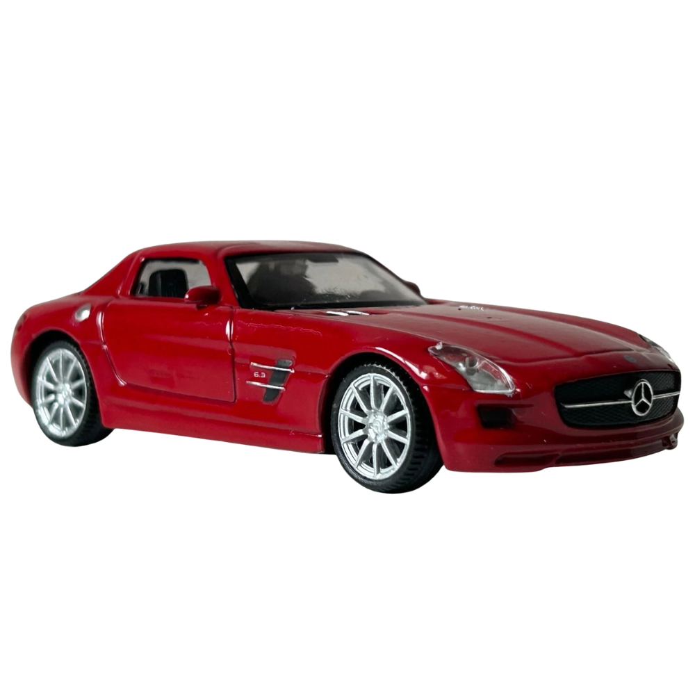 Welly Mercedes-Benz Sls Amg Red Diecast Sports Car Model Toy 1:43 Scale Collectible