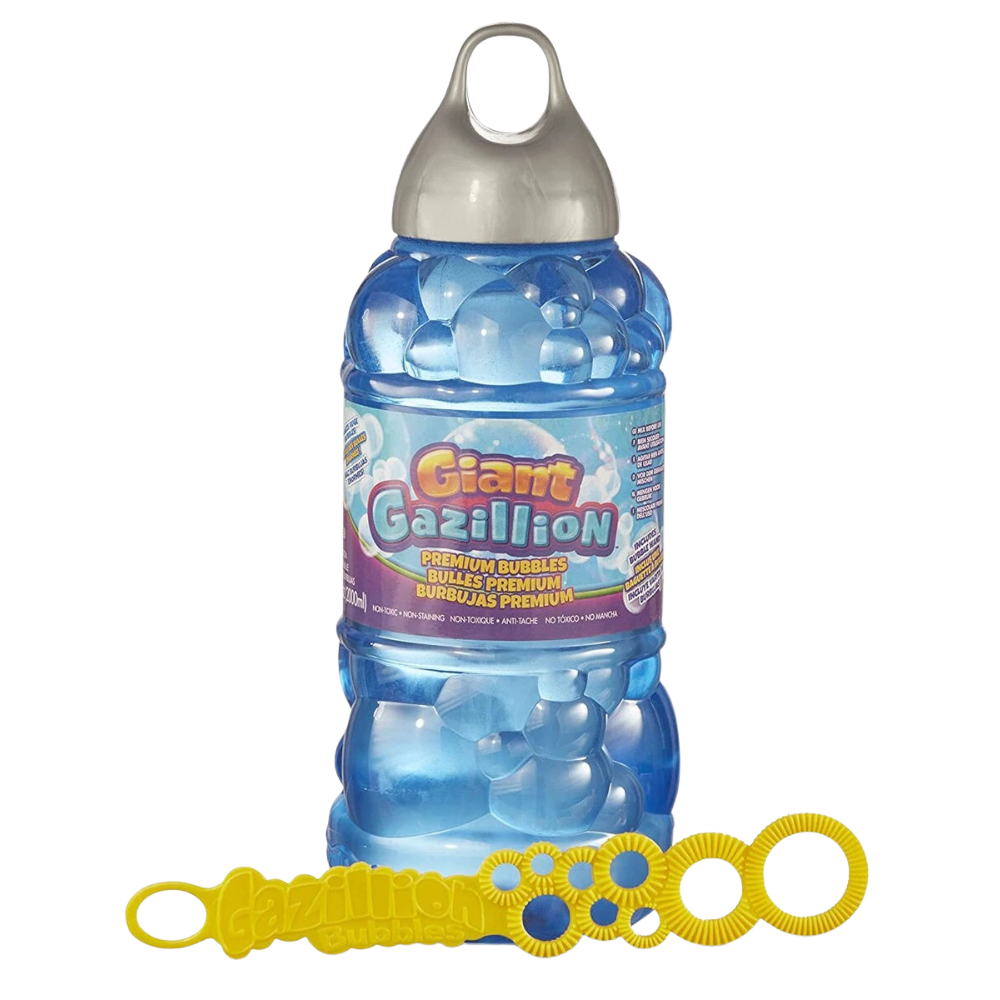 Giant Gazillion 2l Premium Bubble Solution with Bubble Wand Giant Bubbles Ages 3+