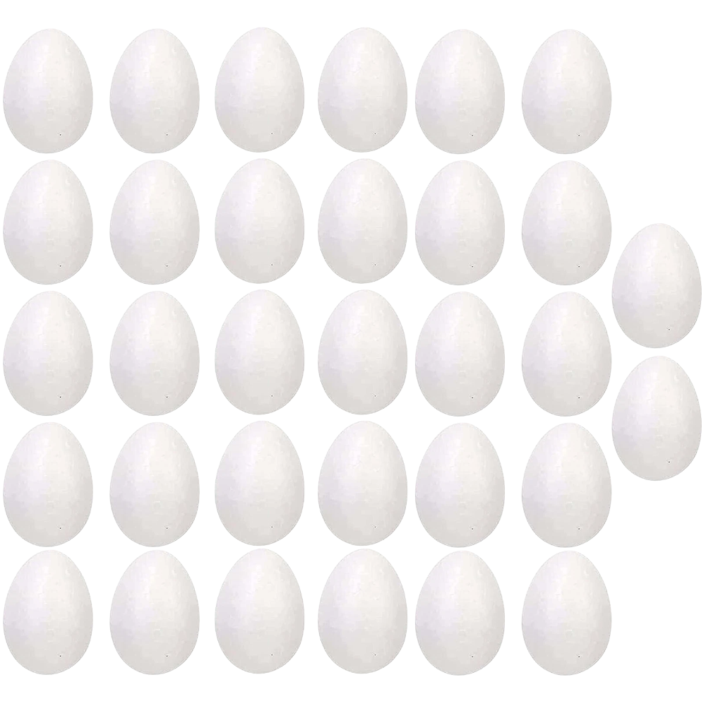 Easter Foam Polystyrene Eggs White Craft DIY Painting Bonnet Decoration Kids Crafts