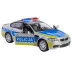 Daffi RMZ City BMW M5 Polish Police Car 1:34–1:39 Diecast Model Toy