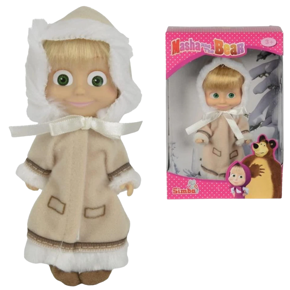 Simba Masha & the Bear Winter Coat Doll Action Figure 12cm Kids Toy Ages 3+ New