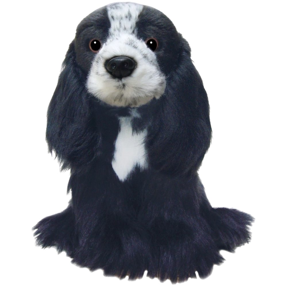 Faithful Friends Roan Cocker Spaniel Plush Soft Toy Dog Blue