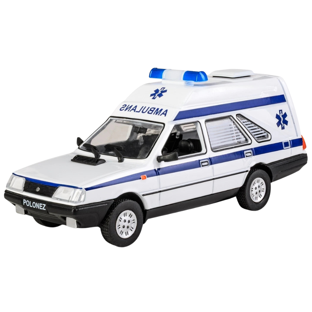 Daffi Polonez Cargo Ambulance Diecast Model Car Toy 1:43 Scale Polish Classic Vehicle
