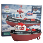 Rc Tug Boat 1:72 Scale Dual Motor 2.4ghz Remote Control Working Lights Kids 8+