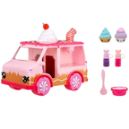 MGA Yummiland Lip Gloss Truck Playset with 2 Num Noms and DIY Chocolate Cake Gloss Kits