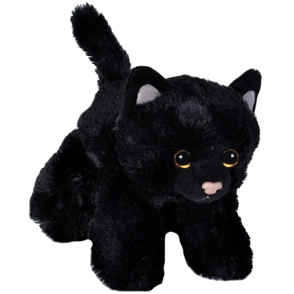 New Wild Republic Hug'ems Black Cat Plush Soft Teddy Bear Toy Cuddly Kitten Kids Gift