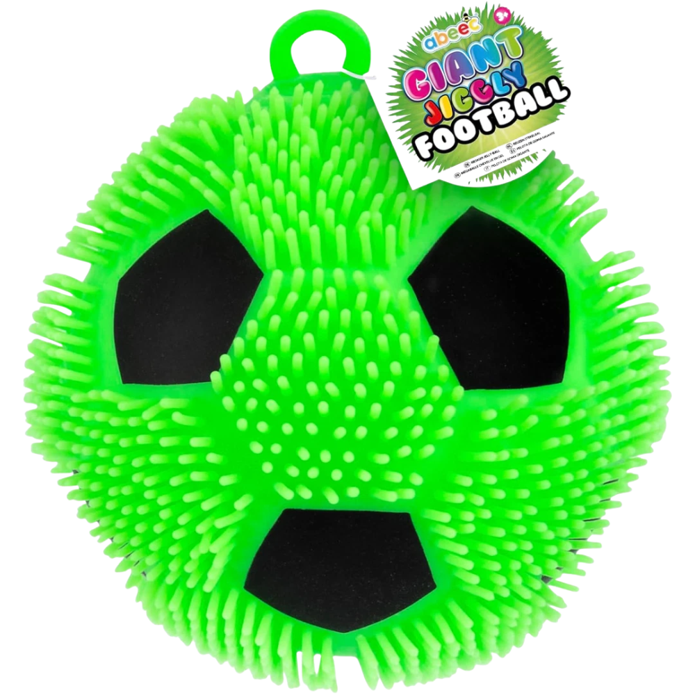 Abeec Giant Jiggly Football 7-Inch Squishy Stress Relief Sensory Fidget Toy for Kids Adults