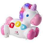Bright Starts Rock & Glow Unicorn Baby Toy Lights Sounds Musical Learning Toy 6m+