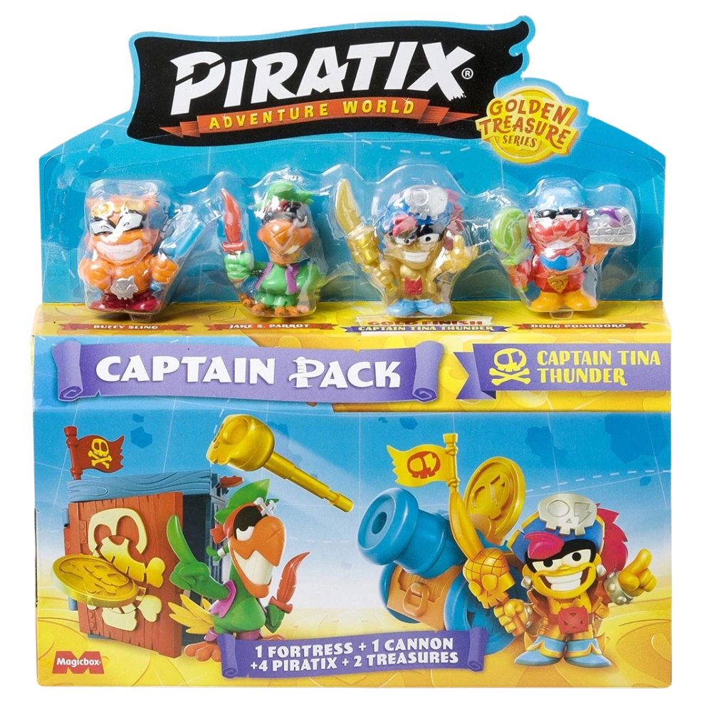 Piratix Adventure World Golden Treasure Captain Series Captain Tina Thunder Pirate Playset
