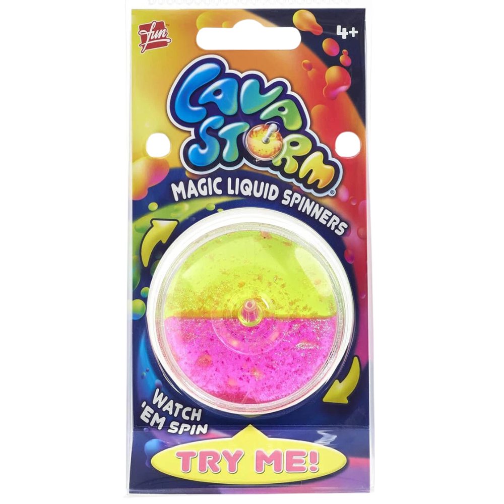 Magic Liquid Lava Spinners Assorted Colourful Fidget Toys for Kids Sensory Fun Ages 4+
