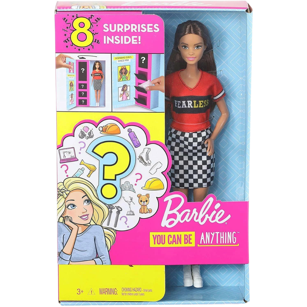 Barbie You Can Be Anything Fashion Doll 8 Surprise Career Accessories Glh64 Age 3+ Toy Set