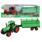 Large Kids Farm Tractor with Trailer Toy Farm Play Set for Boys Girls Gift