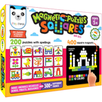 Play Panda Magnetic Puzzle Squares 400 Pieces IQ Brain Builder Educational Toy