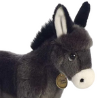 Aurora MiYoni Donkey Foal 28cm Soft Plush Stuffed Animal, Realistic Farm Animal Gift