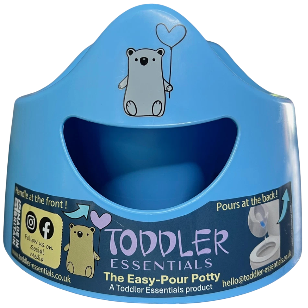Pourty Potty Toddler Toilet Training Potty with Splash Guard Easy-Clean Design