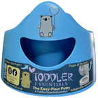 Pourty Potty Toddler Toilet Training Potty with Splash Guard Easy-Clean Design