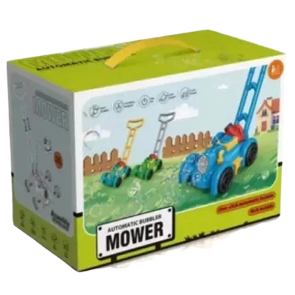 Kids Bubble Mower Automatic Bubble Maker Push Toy Outdoor Garden Playset