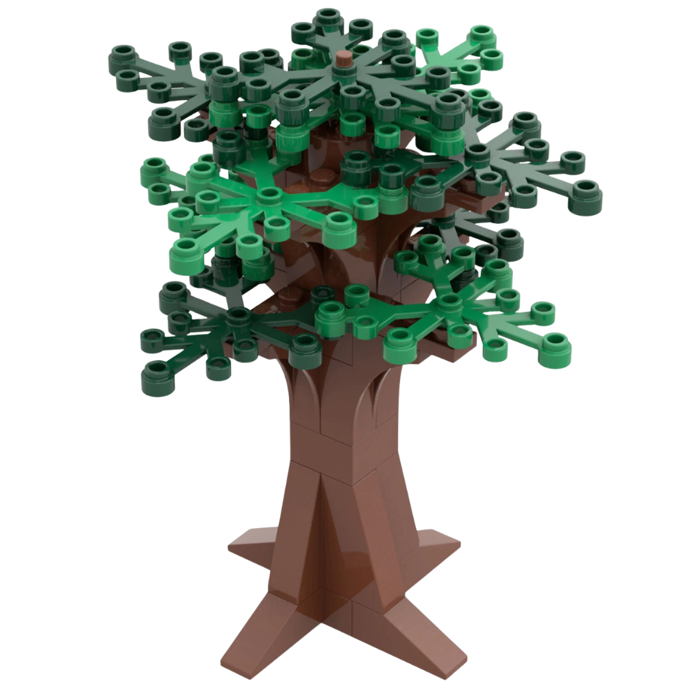 Lego Summer Tree Large Green Plant Made with Real Lego Bricks Nature Park City Display Model