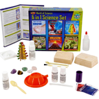 Kids Science Set 6-in-1 Experiment Kit Gemstone Dig Crystal Volcano STEM Toy