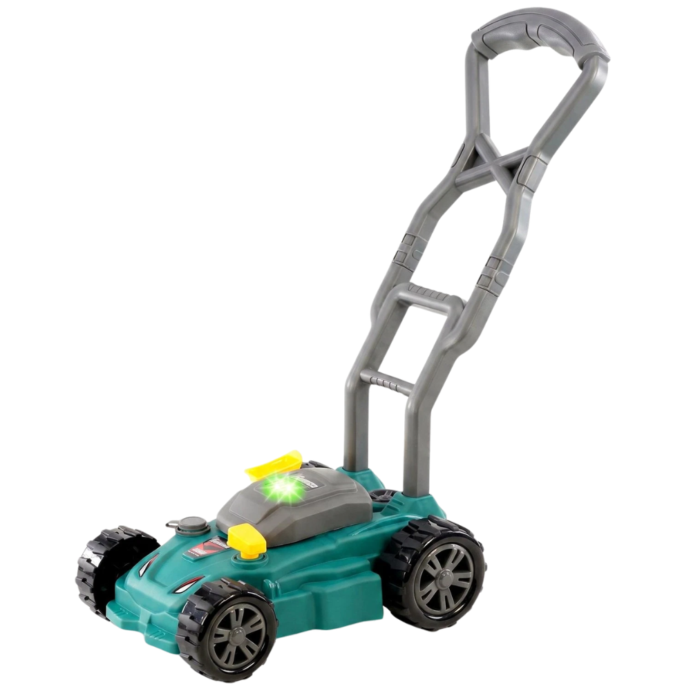 Toy Lawn Mower for Kids Garden Outdoor Play Tool with Lights Sounds & Role Play Fun
