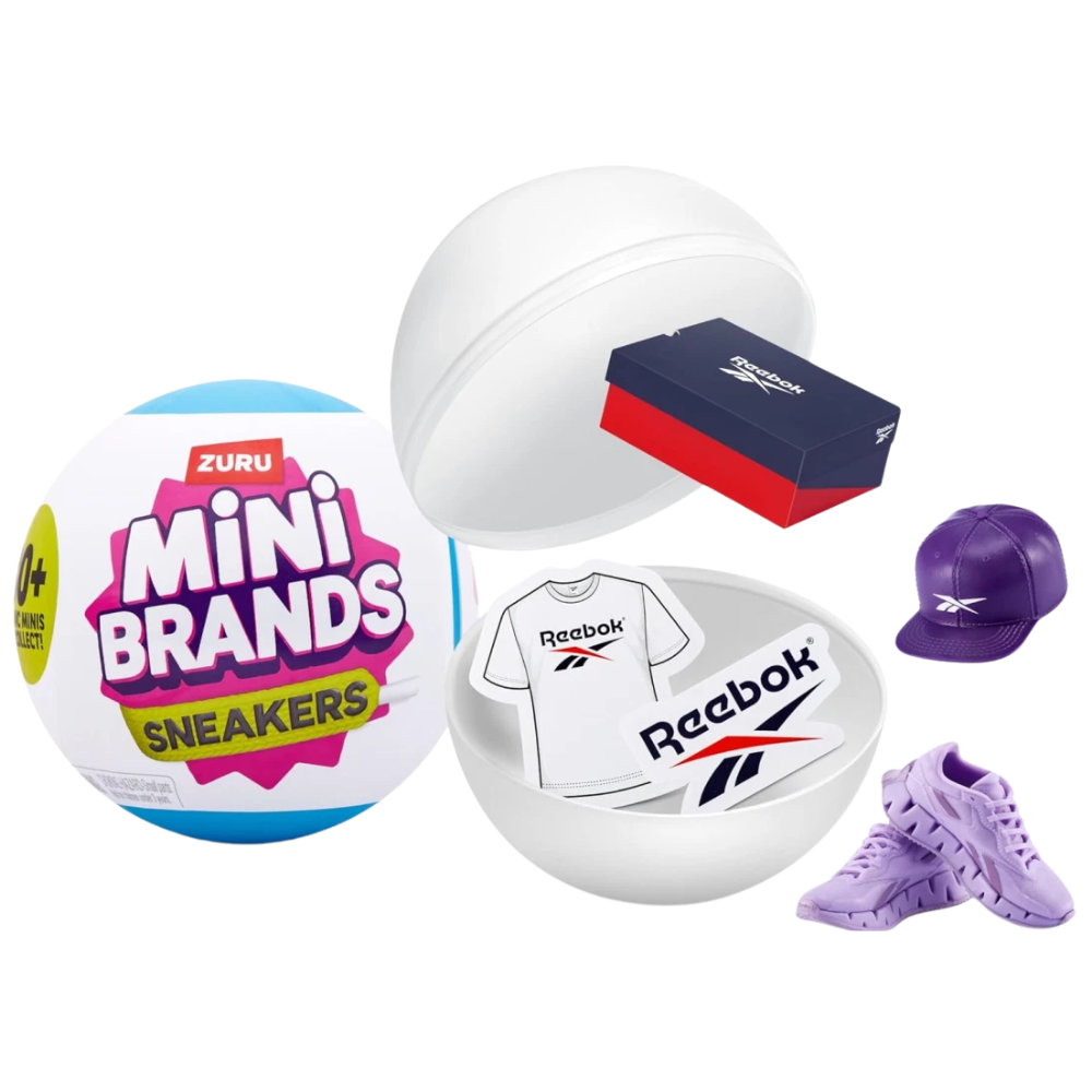 Zuru Mini Brands Sneakers Collectible Capsule Blind Random Mini Shoes Cap Box Stickers Toy
