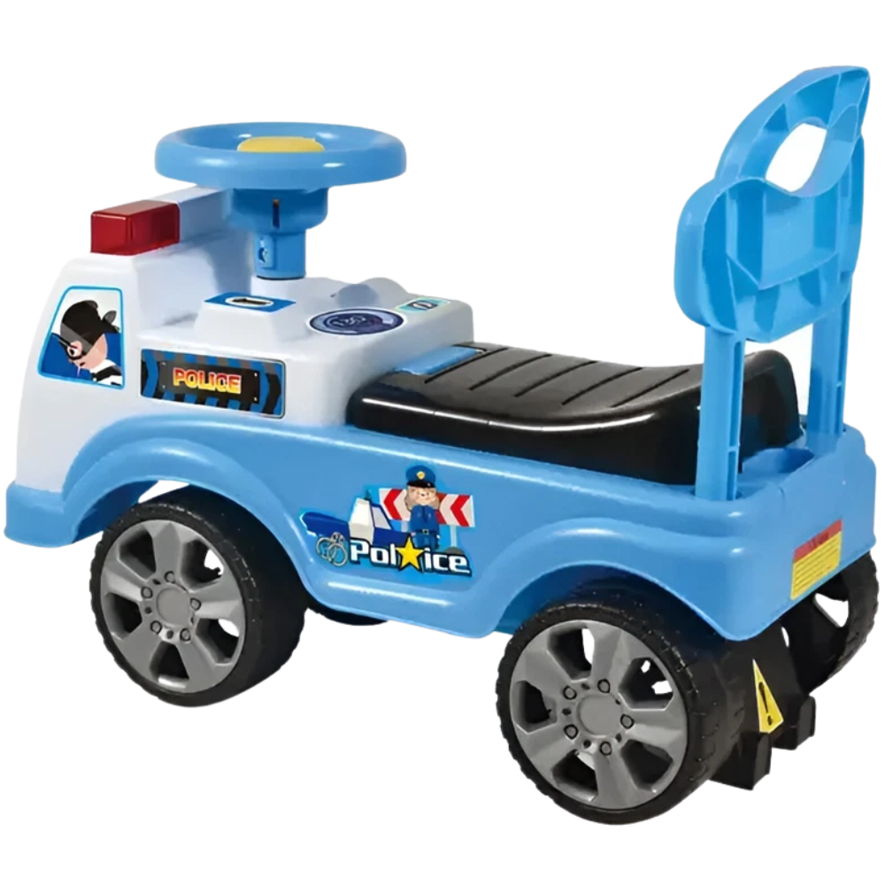 RLS My First Ride-On Police Car for Toddlers with Horn, Storage and 4 Wheels