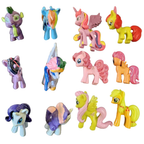 12x Kids My Little Pony Cartoon 3D Plastic Figures Set